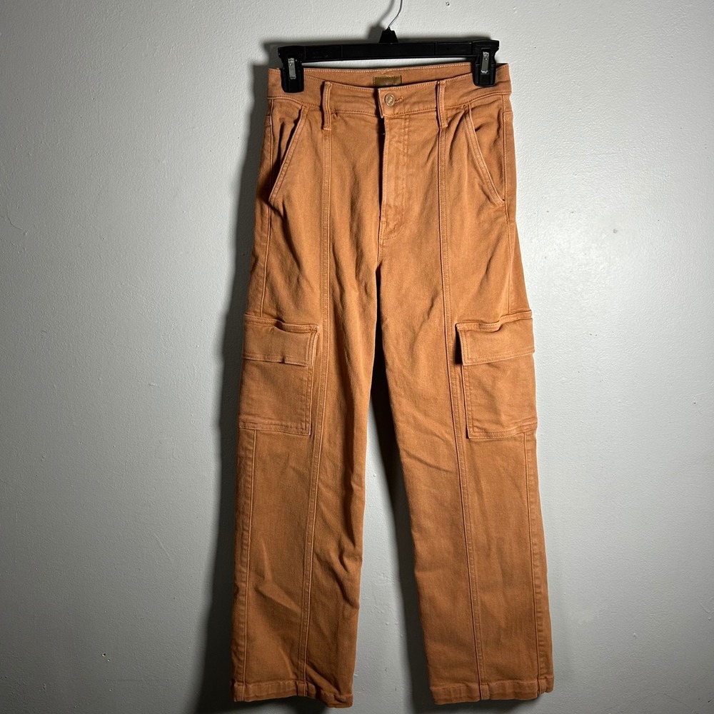 MOTHER The Rambler Cargo Pants Ginger Straight Leg Utility Jeans Size 24 - Picture 2 of 10